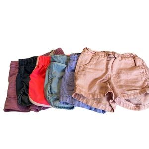 Lot of 6 girls shorts 2T